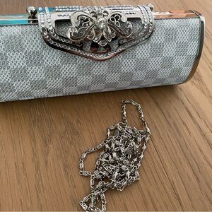Elegant Silver Clutch Bag